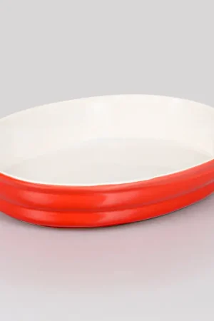 Meilleur Choix Plat ovale 'Tognana' rouge